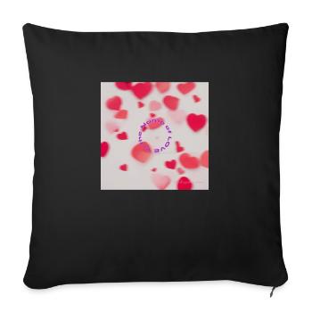Pride 2024 - Sofa pillowcase 17,3'' x 17,3'' (45 x 45 cm) - black - Front