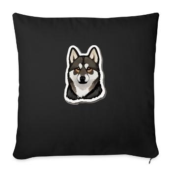 Berger allemand - Housse de coussin décorative 45 x 45 cm - noir - Devant