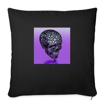 CRANE POURPRE - Housse de coussin décorative 45 x 45 cm - noir - Devant