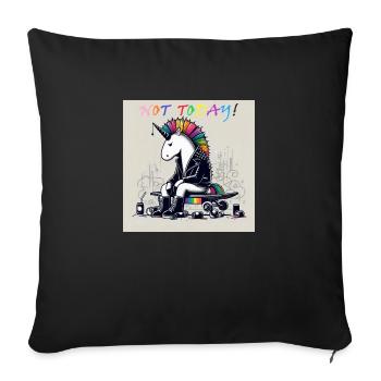 Keine Motivation - Sofakissenbezug 45 x 45 cm - Schwarz - Vorne