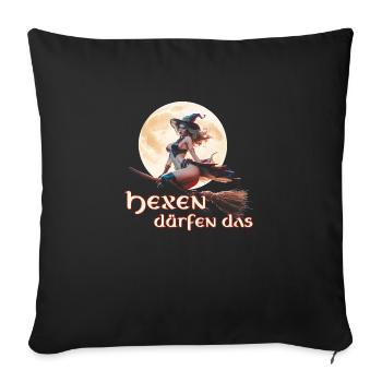 Witches are allowed to do that 2024 01 - Sofa pillowcase 17,3'' x 17,3'' (45 x 45 cm) - black - Front