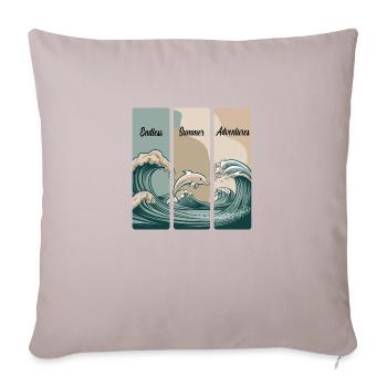 Endless Summer Adventures - Housse de coussin décorative 45 x 45 cm - taupe clair - Devant