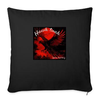 L’aigle Hawk Tuah - Housse de coussin décorative 45 x 45 cm - noir - Devant