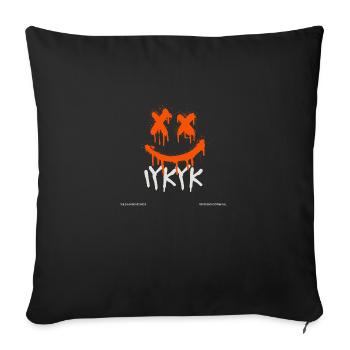 Professor Botanical - IYKYK - Sofa pillowcase 17,3'' x 17,3'' (45 x 45 cm) - black - Front
