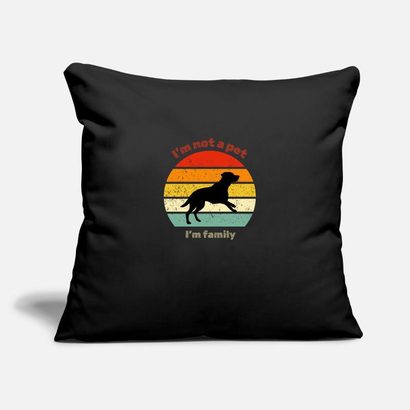 Labrador rétro Housse de coussin décorative 45 x 45 cm