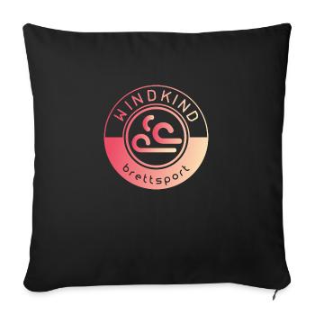 Surfen - Sofakissenbezug 45 x 45 cm - Schwarz - Vorne