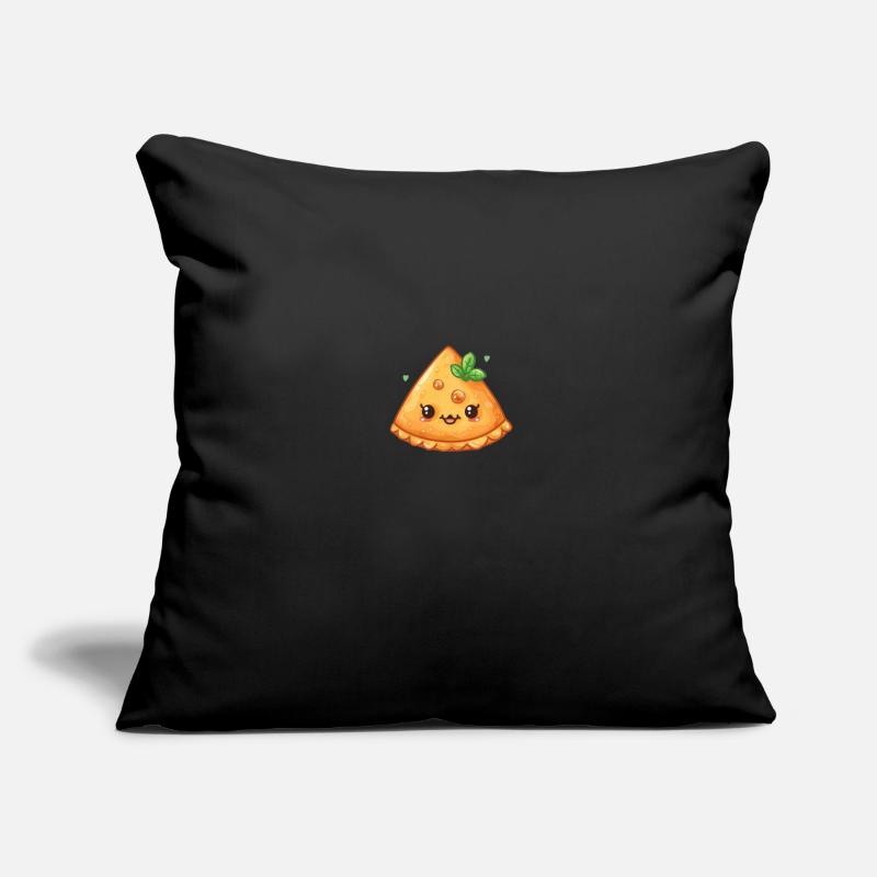 Samosa heureux Housse de coussin décorative 45 x 45 cm