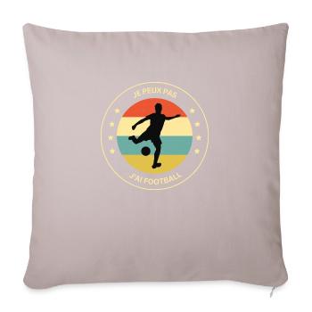 Football - Fußball - Fútbol - Calcio - Foot - Cool - Housse de coussin décorative 45 x 45 cm - taupe clair - Devant