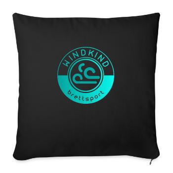 Kitesurf Surf Surf - Housse de coussin décorative 45 x 45 cm - noir - Devant