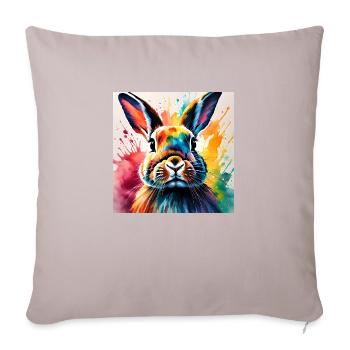 Hare - Sofa pillowcase 17,3'' x 17,3'' (45 x 45 cm) - light taupe - Front