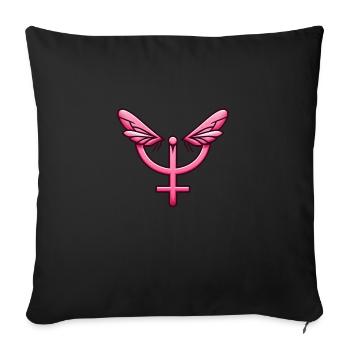 Venus Symbol Gifts - Sofa pillowcase 17,3'' x 17,3'' (45 x 45 cm) - black - Front