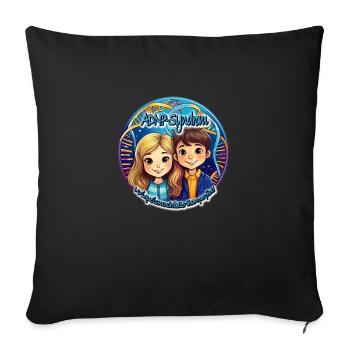 ADNP Teenager - Sofa pillowcase 17,3'' x 17,3'' (45 x 45 cm) - black - Front