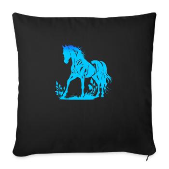 Cowboy Funny Cowboy Hat Wild Western Rodeo Texas - Sofa pillowcase 17,3'' x 17,3'' (45 x 45 cm) - black - Front