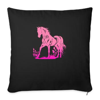 Cowboy Funny Cowboy Hat Wild Western Rodeo Texas - Sofa pillowcase 17,3'' x 17,3'' (45 x 45 cm) - black - Front