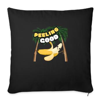 Peeling Good - Sofakissenbezug 45 x 45 cm - Schwarz - Vorne