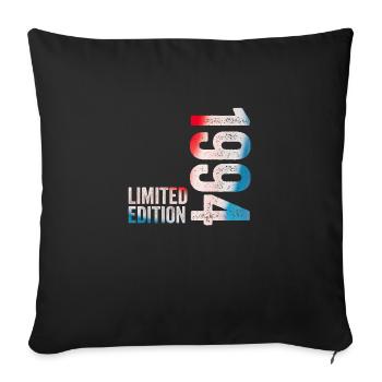 1994 Birthday Gift 1994 Limited Edition - Sofa pillowcase 17,3'' x 17,3'' (45 x 45 cm) - black - Front