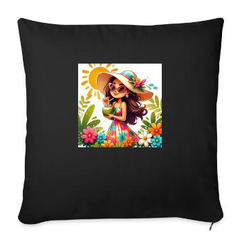 predictions 290385 result 575695 - Housse de coussin décorative 45 x 45 cm - noir - Devant