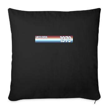 Retro 1979 Limitierte Auflage - Sofakissenbezug 45 x 45 cm - Schwarz - Vorne