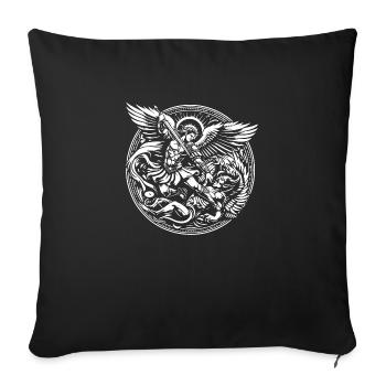 Archangel Saint Religion God Angel Faith Michael - Sofa pillowcase 17,3'' x 17,3'' (45 x 45 cm) - black - Front