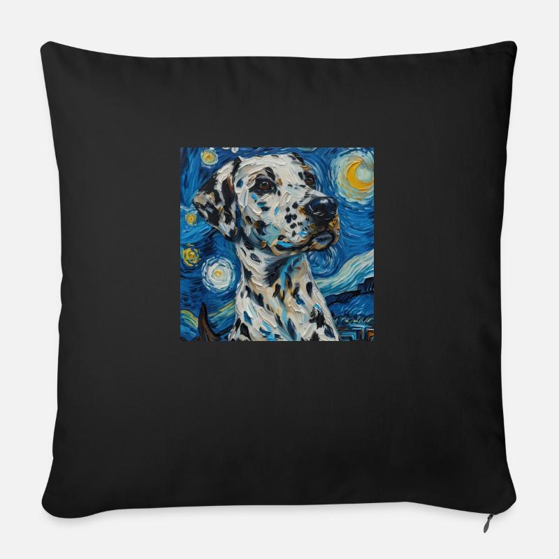 Dalmatiner - Sofakissenbezug 45 x 45 cm - Schwarz