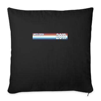 Retro 2011 Limited Edition - Sofa pillowcase 17,3'' x 17,3'' (45 x 45 cm) - black - Front