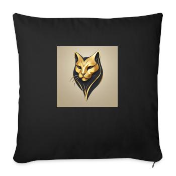 1000084222 - Sofa pillowcase 17,3'' x 17,3'' (45 x 45 cm) - black - Front