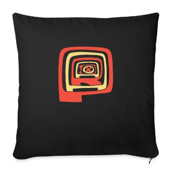 Paradox - Sofa pillowcase 17,3'' x 17,3'' (45 x 45 cm) - black - Front