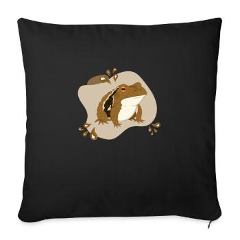 Toad - Sofa pillowcase 17,3'' x 17,3'' (45 x 45 cm) - black - Front