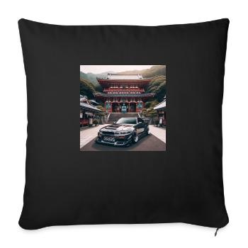 JDM Temple - Sofa pillowcase 17,3'' x 17,3'' (45 x 45 cm) - black - Front