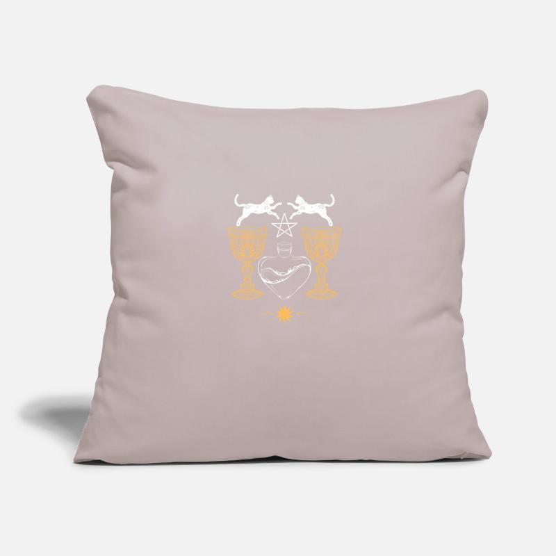 Magic cats and goblets Sofa pillowcase 17,3'' x 17,3'' (45 x 45 cm)