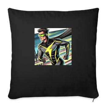Superheld - Sofakissenbezug 45 x 45 cm - Schwarz - Vorne