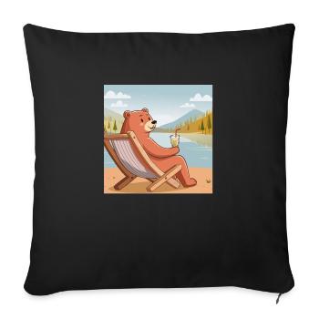 Gönn dir ne Auszeit - Sofakissenbezug 45 x 45 cm - Schwarz - Vorne