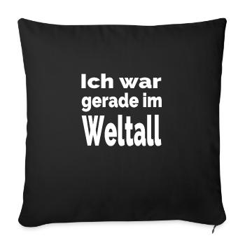 Weltall - Sofakissenbezug 45 x 45 cm - Schwarz - Vorne