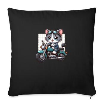Soft Kitty Gifts - Sofa pillowcase 17,3'' x 17,3'' (45 x 45 cm) - black - Front