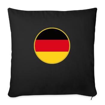 J’aime l’Allemagne, T-shirt design de style élégance - Housse de coussin décorative 45 x 45 cm - noir - Devant