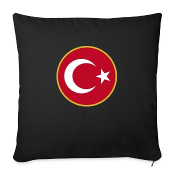 I Love Turkey, Elegance Style Design T-Shirt - Sofa pillowcase 17,3'' x 17,3'' (45 x 45 cm) - black - Front