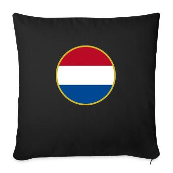 I Love Netherlands, Elegance Style Design T-Shirt - Sofa pillowcase 17,3'' x 17,3'' (45 x 45 cm) - black - Front