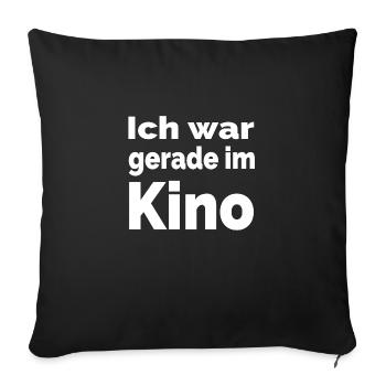 Kino - Sofakissenbezug 45 x 45 cm - Schwarz - Vorne