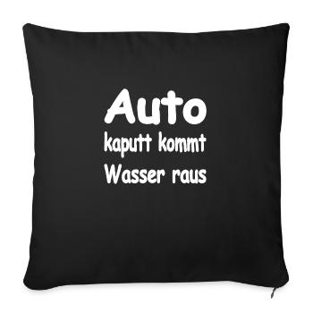 Auto - Sofakissenbezug 45 x 45 cm - Schwarz - Vorne
