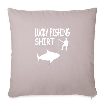Pêche - Housse de coussin décorative 45 x 45 cm - taupe clair - Devant