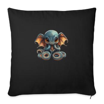 Octopus - Sofa pillowcase 17,3'' x 17,3'' (45 x 45 cm) - black - Front