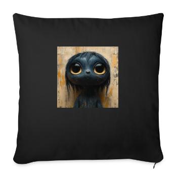 Außerirdisches Haustier - Sofakissenbezug 45 x 45 cm - Schwarz - Vorne