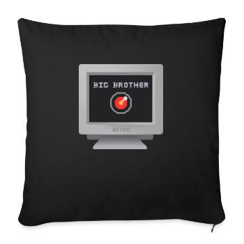CRT-Ausführung - Big Brother - Sofakissenbezug 45 x 45 cm - Schwarz - Vorne