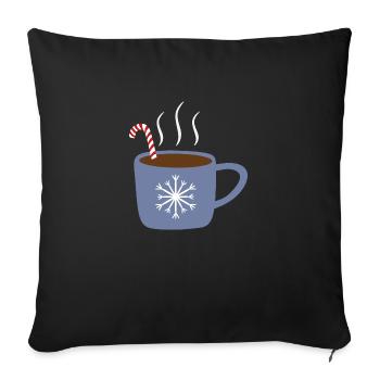 Hot Chocolate - Sofa pillowcase 17,3'' x 17,3'' (45 x 45 cm) - black - Front
