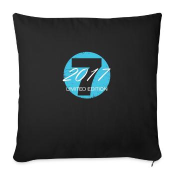 7 ans Edition Limitée - Housse de coussin décorative 45 x 45 cm - noir - Devant