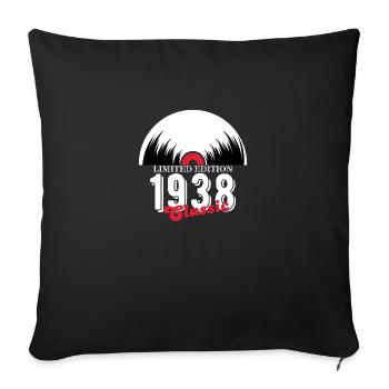 Limited edition 1938 Classic vinyle - Housse de coussin décorative 45 x 45 cm - noir - Devant