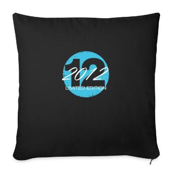 12 Year Old Limited Edition - Sofa pillowcase 17,3'' x 17,3'' (45 x 45 cm) - black - Front