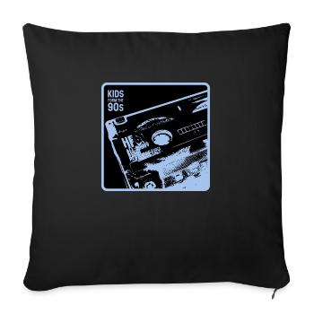 Kids from the 90s - black blue close-up - Sofakissenbezug 45 x 45 cm - Schwarz - Vorne