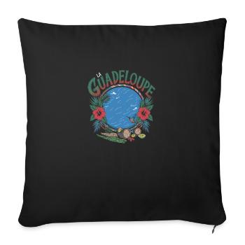 La Guadeloupe - Housse de coussin décorative 45 x 45 cm - noir - Devant