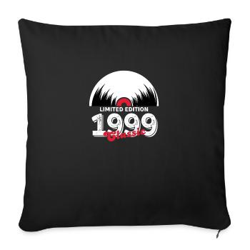 Limited edition 1999 Classic vinyl - Sofa pillowcase 17,3'' x 17,3'' (45 x 45 cm) - black - Front